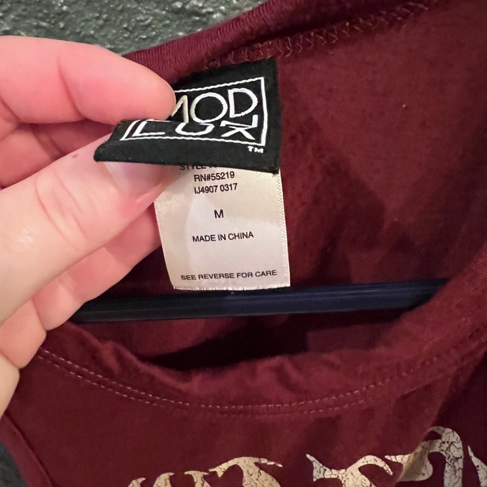 Maroon Graphic Tank Top - Picture 2 of 3
